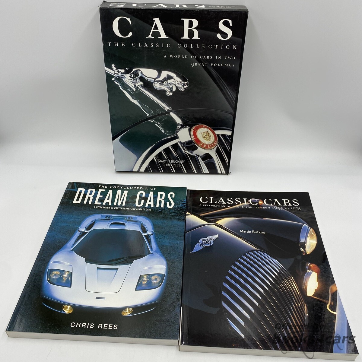 view cover of Cars - The Classic Collection - A World of Cars in Two Great Volumes - Contains Classic Cars by Martin Buckley and The Encyclopedia of Dream Cars by Chris Rees