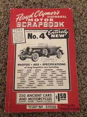 view cover of Floyd Clymers Motor Scrapbook Number 4