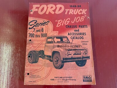view cover of 1948-1954 Series 7 & 8 700-900 Truck Chassis Parts and Accessories Manual by Ford