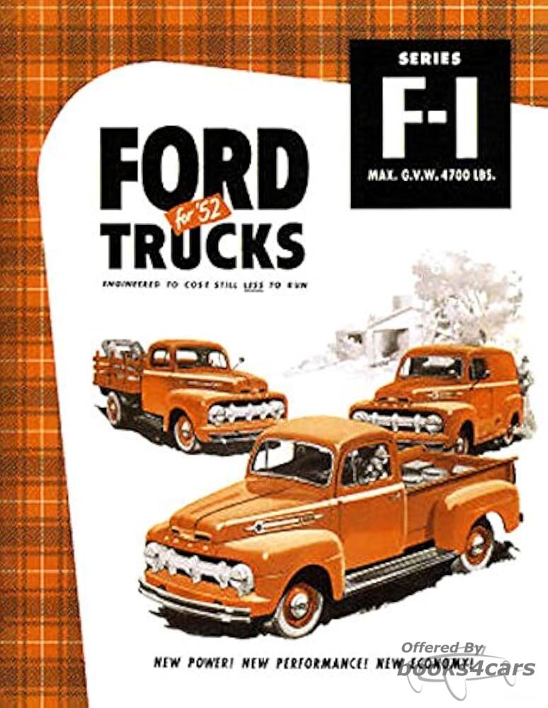 view cover of 1952 Ford Truck Sales Brochure