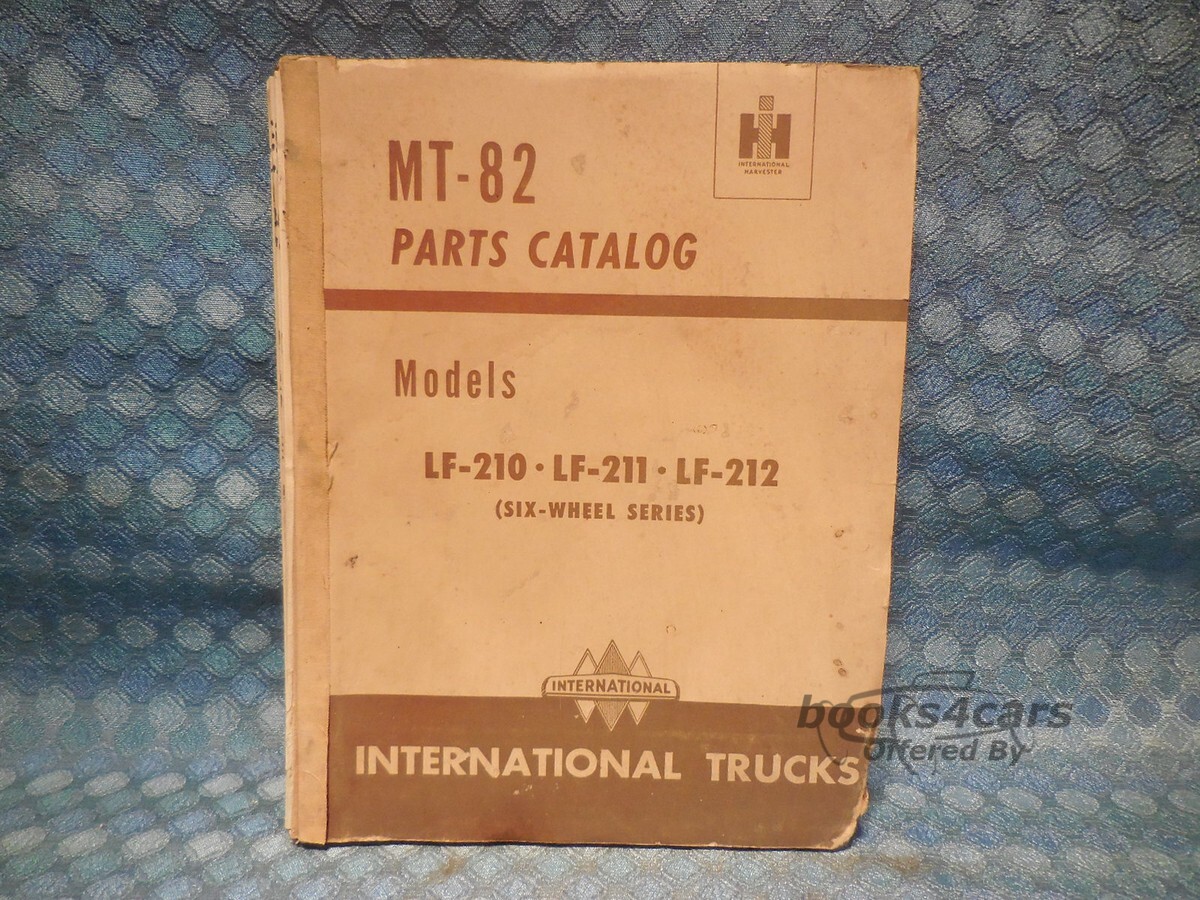 view cover of 1953 International Harvester LF210 Parts Manual