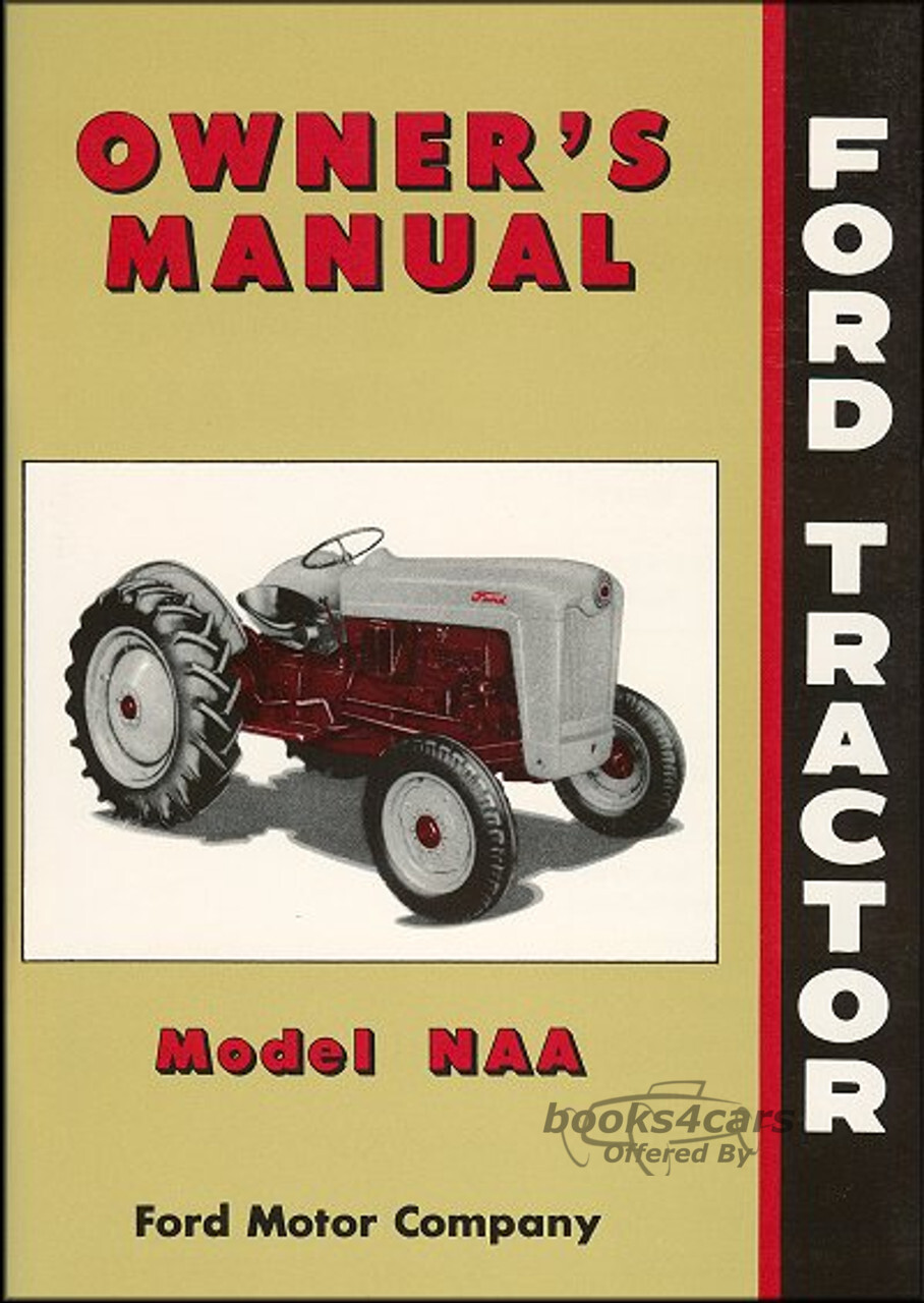 view cover of 1953-1955 NAA Owners Manual for Ford Tractor