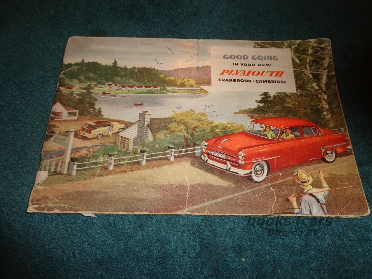view cover of 1953 Plymouth Owners Manual by Plymouth