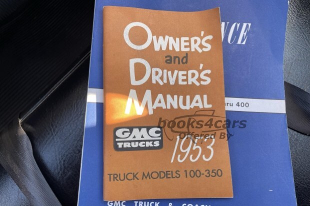 view cover of 1953 100-350 truck owners manual by GMC