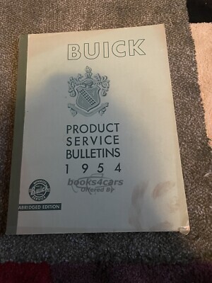 view cover of 1954 Product service bulletins by Buick