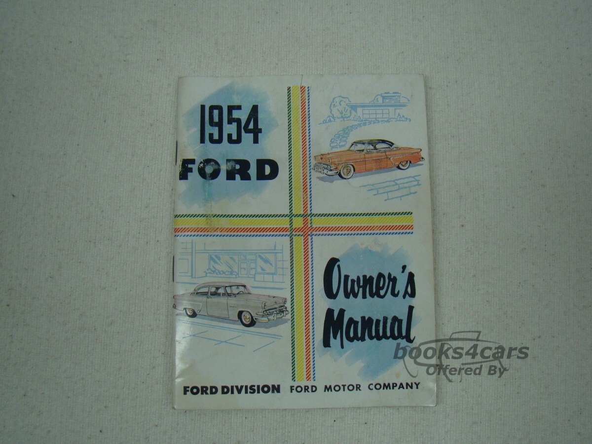 view cover of 1954 Owners manual by Ford Car