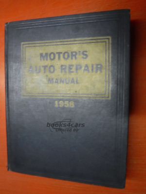 view cover of 1949-1958 Motor's Domestic American car Auto shop service Repair Manual all models