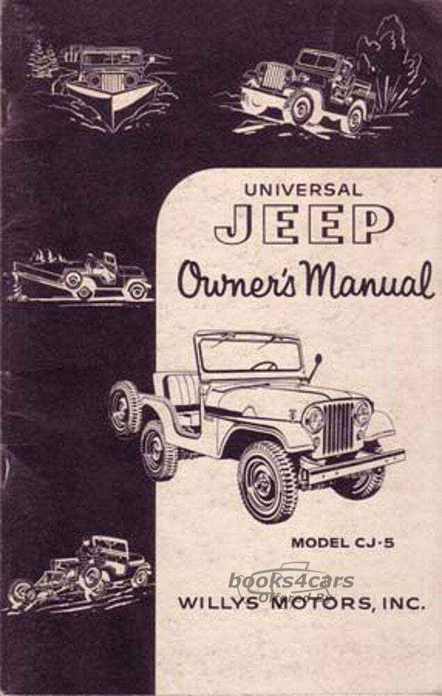 view cover of 1954 Willys Jeep CJ5 Owners Manual BY Willy's