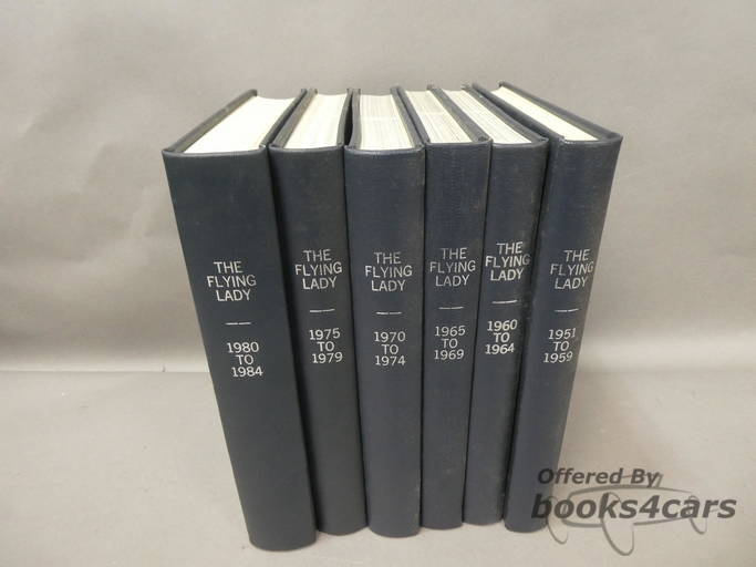 view cover of 1951-1959 Flying Lady Publications bound in Book Form Rolls Royce & Bentley Owners Club