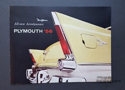 view cover of 1956 Aerodynamic Plymouth Sales Brochure 44 pages.