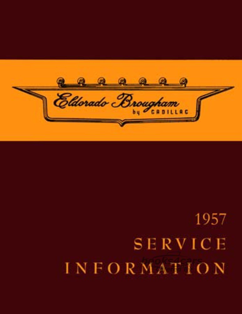 view cover of 1957 Eldorado Brougham Shop Service Repair Manual by Cadillac
