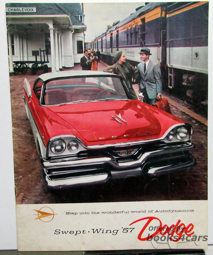 view cover of 1957 Dodge Sales Brochure covering the Coronet Royal Custom Royal and Station Wagons