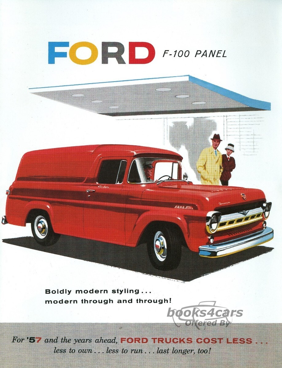 view cover of 1957 Ford Panel Color Sales Brochure