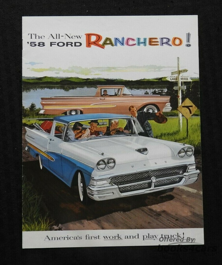 view cover of 1958 Ford Ranchero Sales Brochure