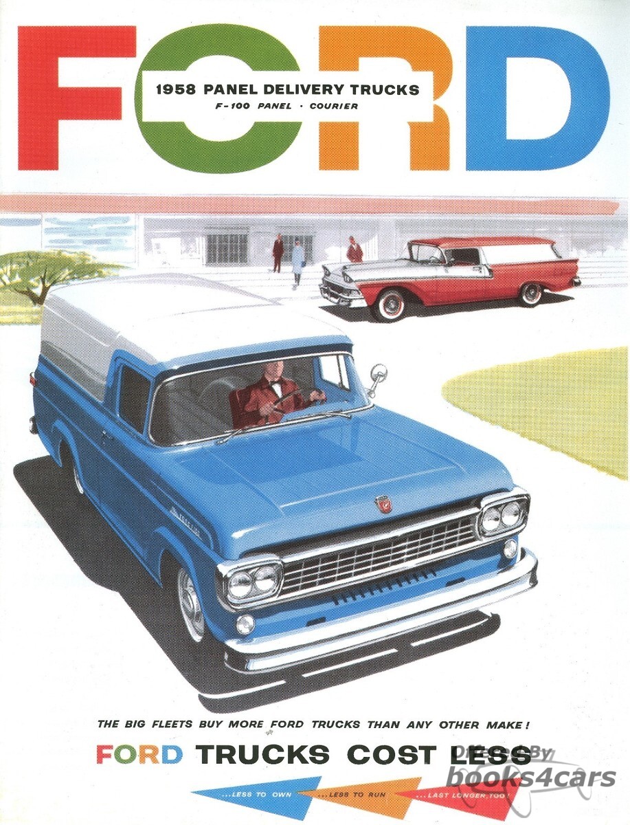 view cover of 1958 Panel Truck Sales Brochure by Ford
