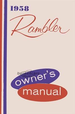 view cover of 1958 Rambler Owners Manual by AMC