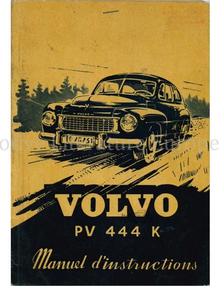 view cover of 444 Owners Manual by Volvo PV444