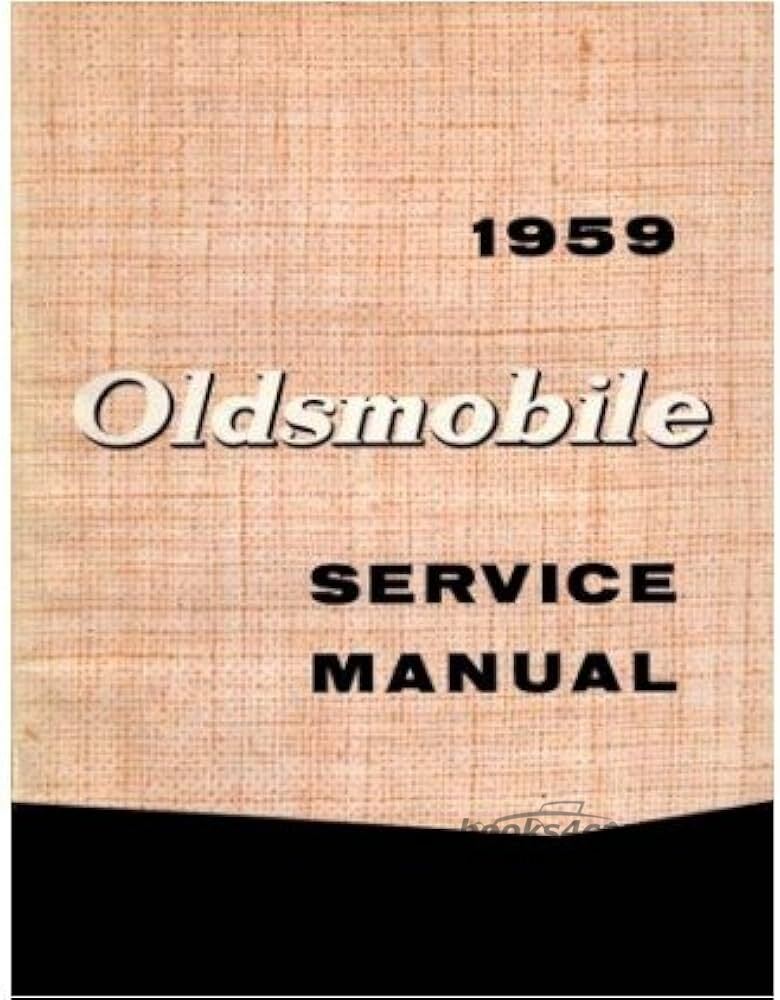 view cover of 1959 Shop Service manual by Oldsmobile, 588 pages 88 & 98