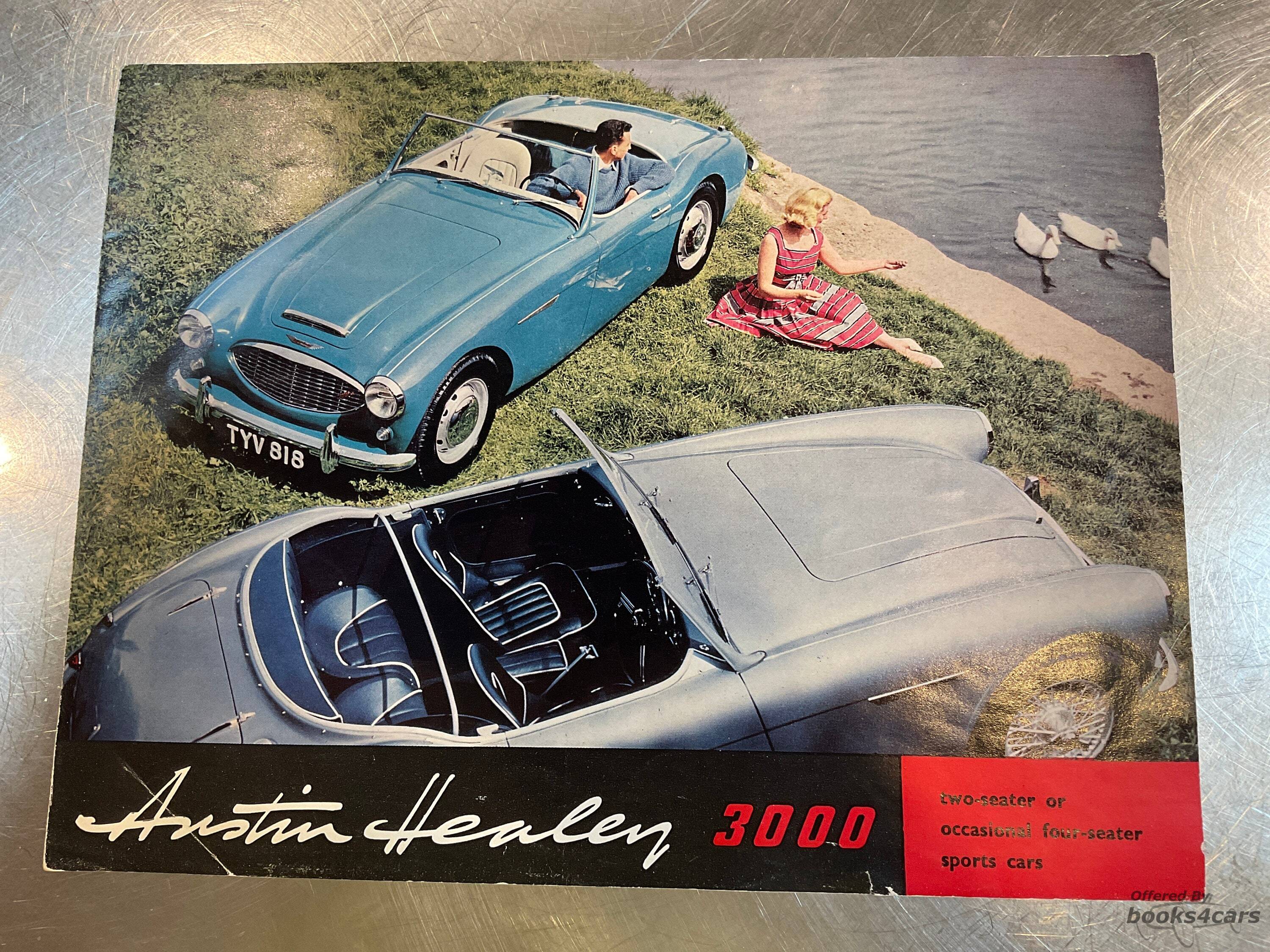 view cover of 1959 Austin Healey 3000 Sales Brochure