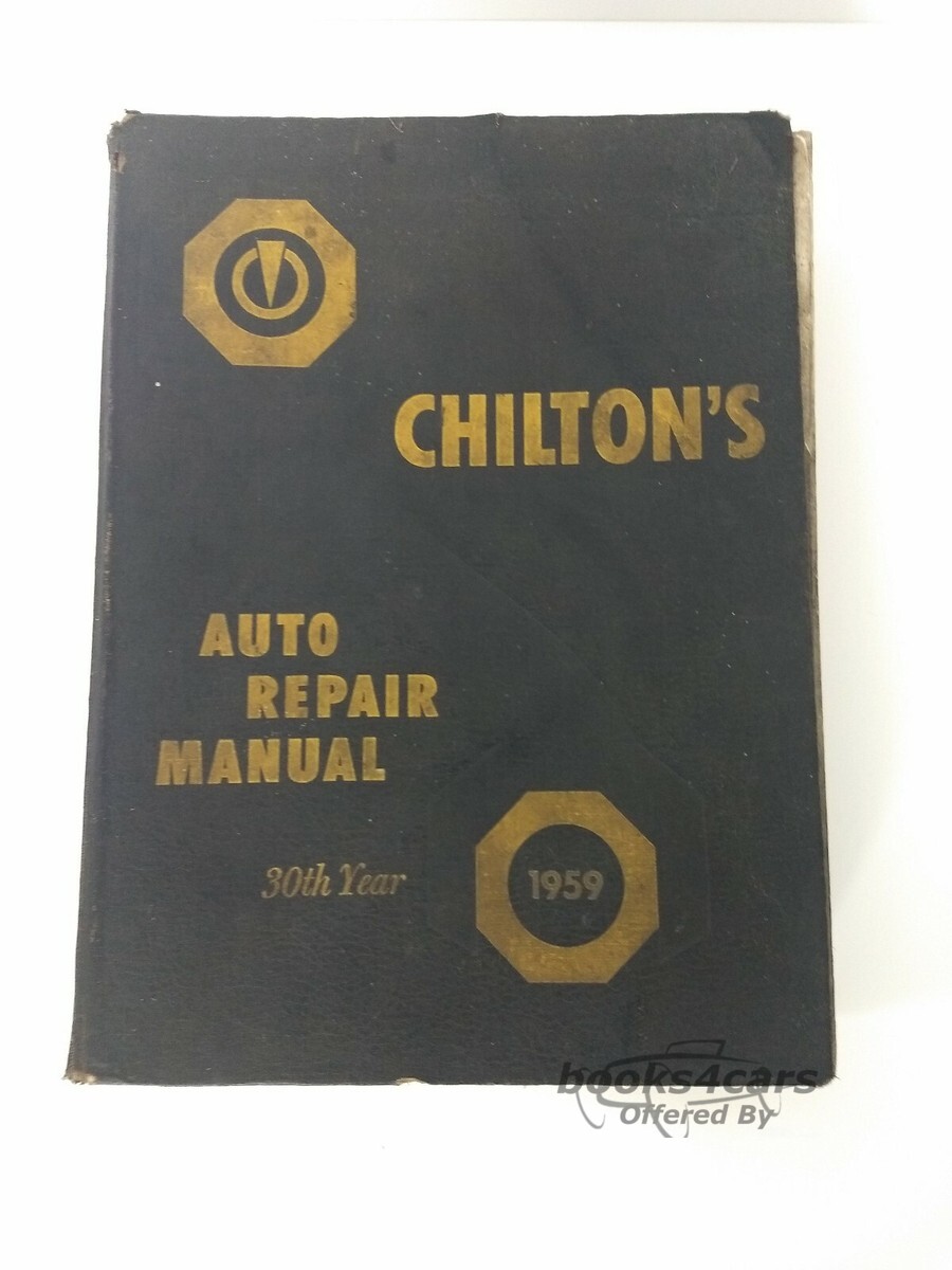 view cover of 1959 Chilton's Domestic Car Repair Manual
