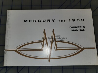 view cover of 1959 Owners Manual by Mercury