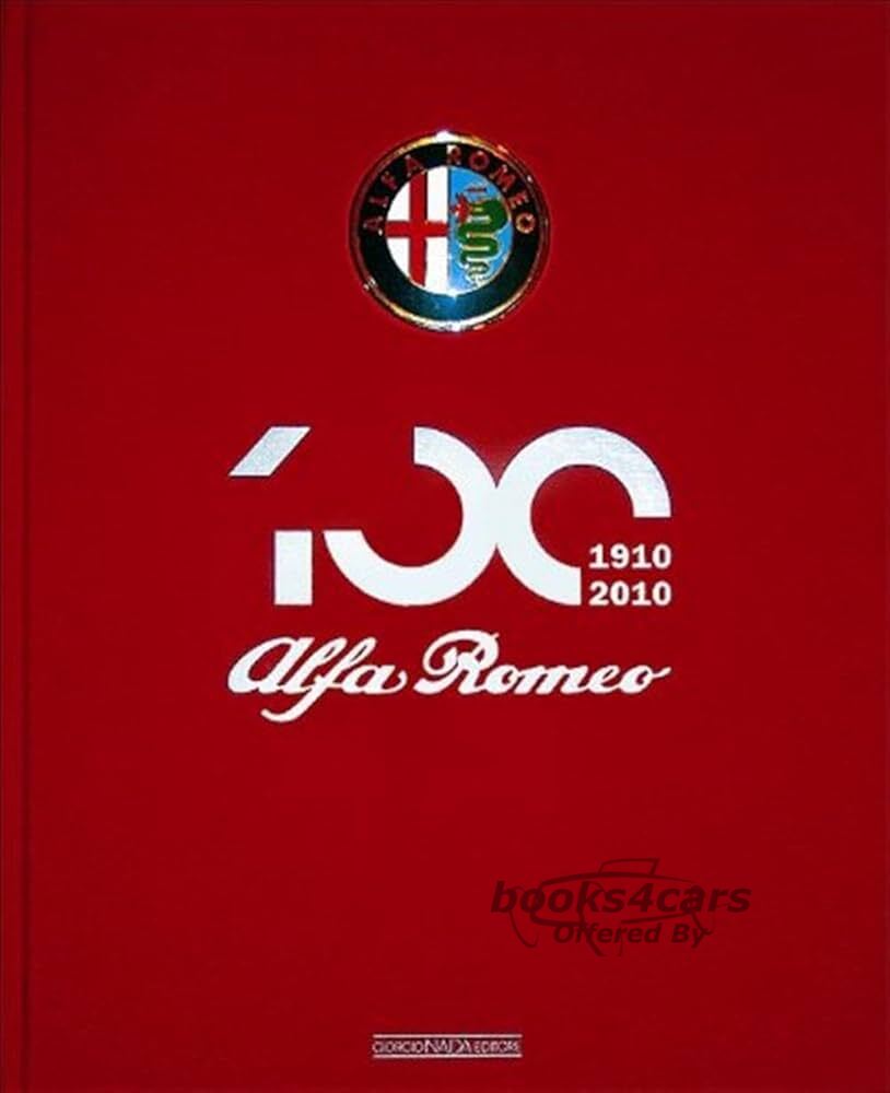 view cover of Alfa Romeo the Official Book Centenary Edition celebrating the 100 years very very large book