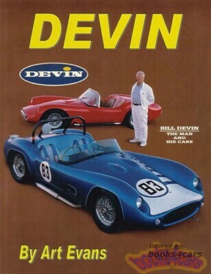 view cover of Bill Devin The Man and his Cars Devin Car History Book by Art Evans