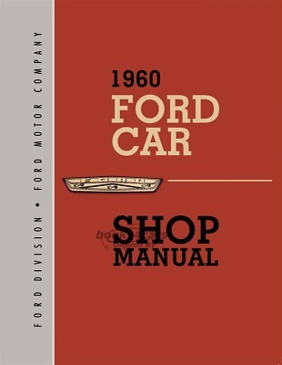 view cover of 1960 Shop service repair manual for Fairlane Galaxie Ranch Wagon Country Squire car by Ford, 500 pages