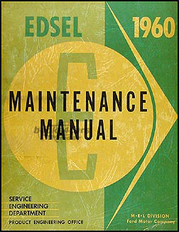view cover of 1960 Service Repair Manual by Edsel