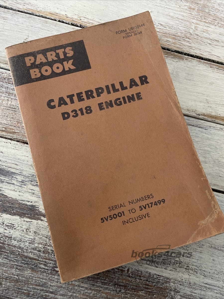 view cover of Caterpillar D318 Engine Parts Manual, serial Sv5001 and up