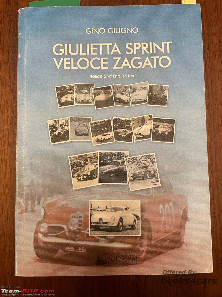 view cover of Giulietta Sprint Veloce Zagato history of the Zagato bodied specials by Zagato with English AND Italian text by Gino Giugno