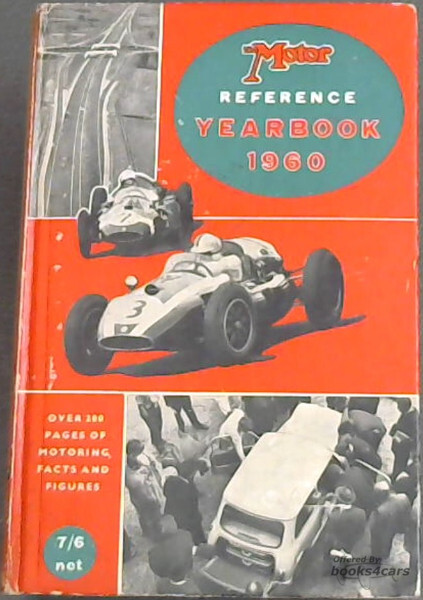 view cover of 1960 The Motor Reference Yearbook Edited by D B Tubbs