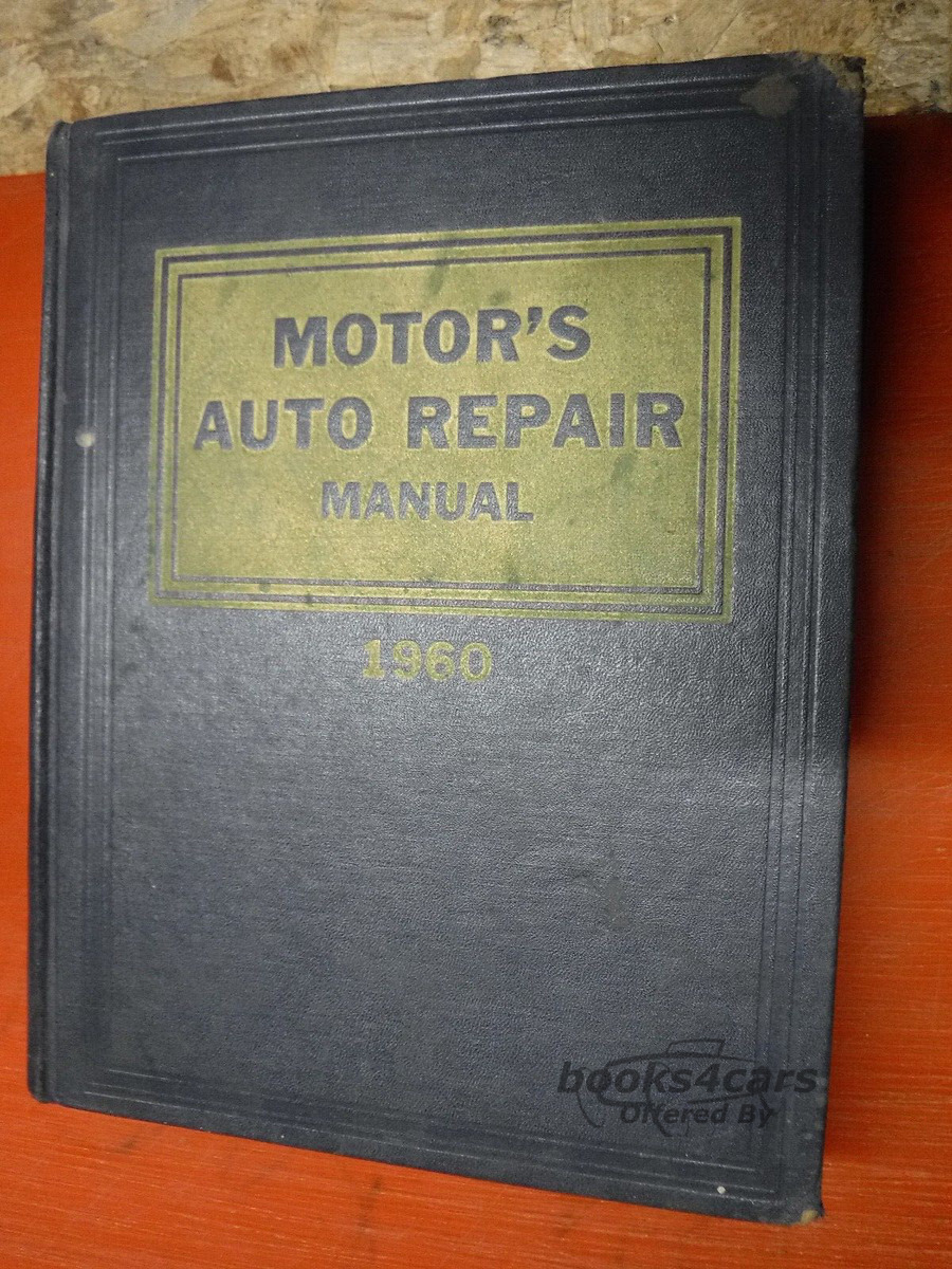 View cover of 1960 Motors domestic car repair manual covers 1953-1960 all American cars