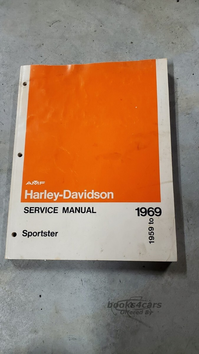 view cover of 1959-1969 Sportster H & CH 55 OHV Shop Service Repair Manual by Harley (also applies to '57 & '58 Sportster Models, except for minor differences) (this manual is also useful in maintaining & repairing earlier K & KH Models)