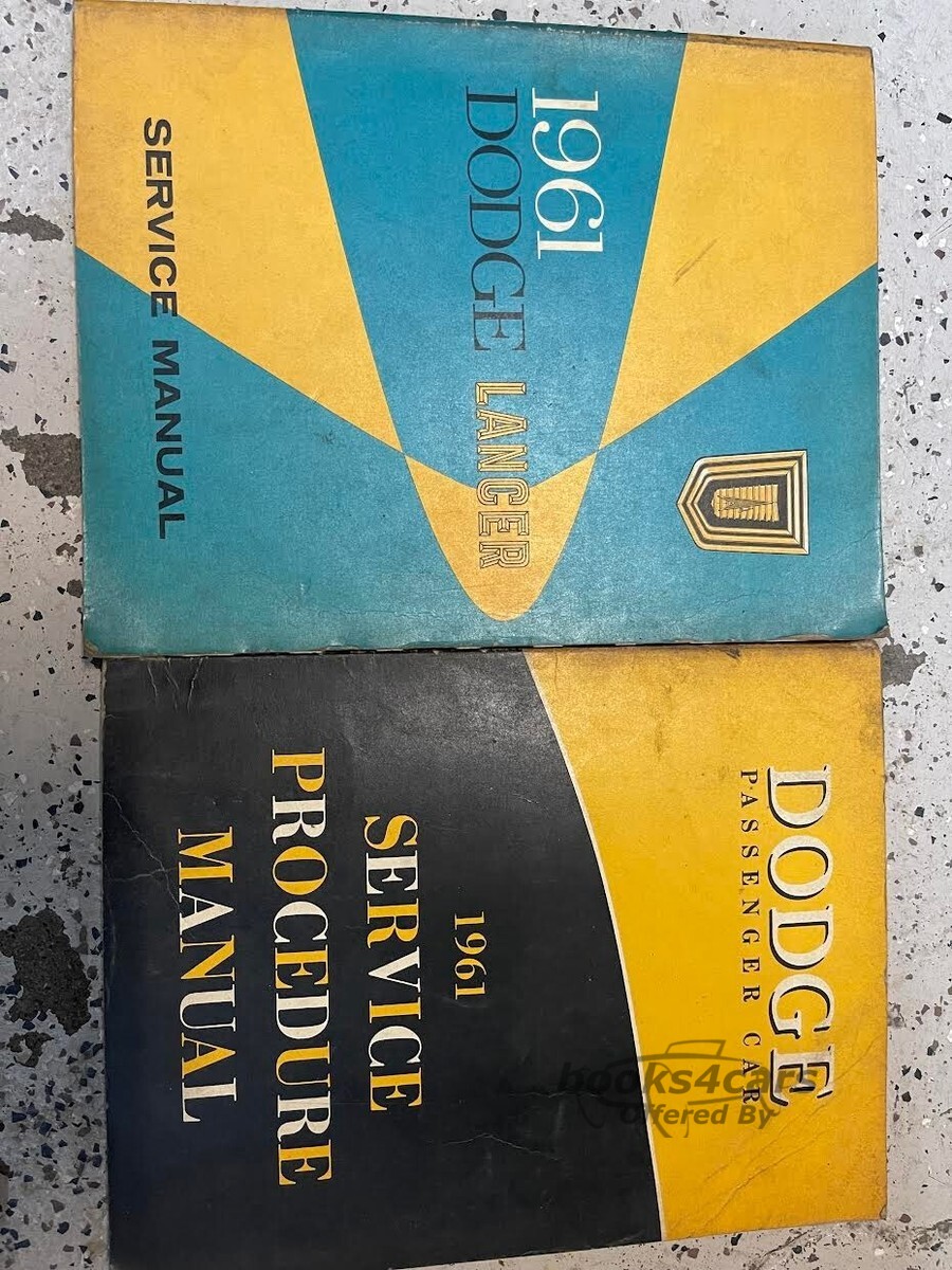 view cover of 1961 Lancer shop Service repair manual by Dodge car