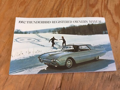 view cover of 1962 T-Bird Owners Manual by Ford for Thunderbird
