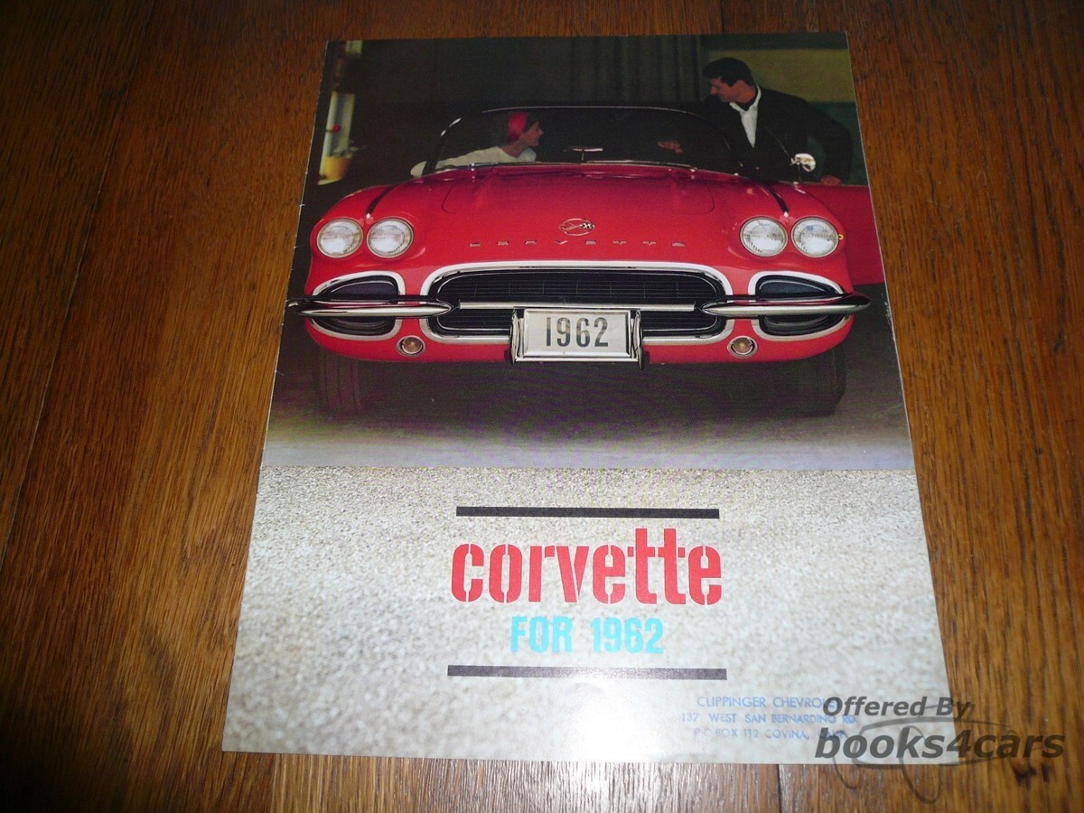 view cover of 1962 Corvette Sales Brochure in color by Chevrolet