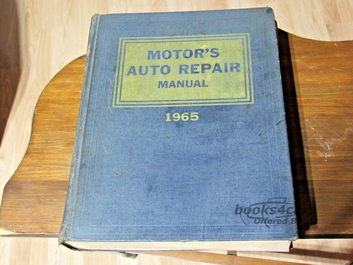 view cover of 1958-1965 Motors shop service repair manual for all Domestic cars Ford GM and Chrysler