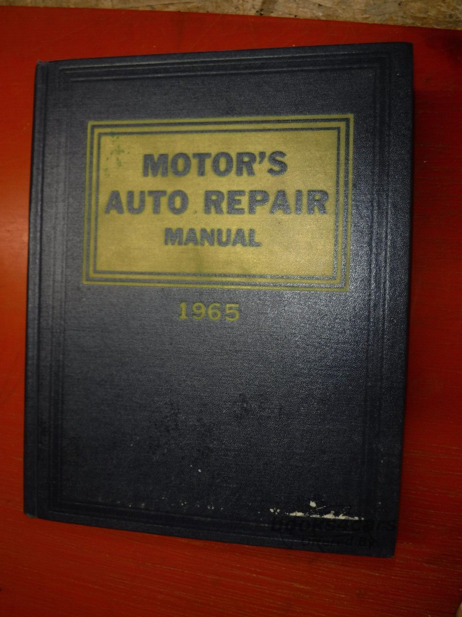 view cover of 1958-1965 MOTOR'S Domestic Auto Repair Manual