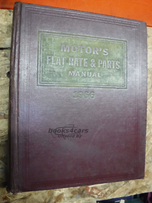 view cover of 1959-1966 Flat Rate & Parts Manual, 38th Edition, for American Cars & Trucks by Motor