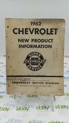 view cover of 1962 New Product Info by Chevrolet.
