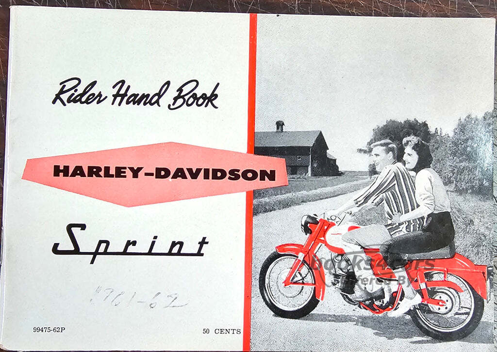 view cover of 1962 Harley Davidson Sprint Owners Manual by Harley Davidson