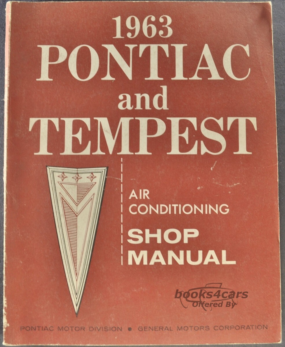 view cover of 1963 Air Conditioning Service Shop Manual by Pontiac