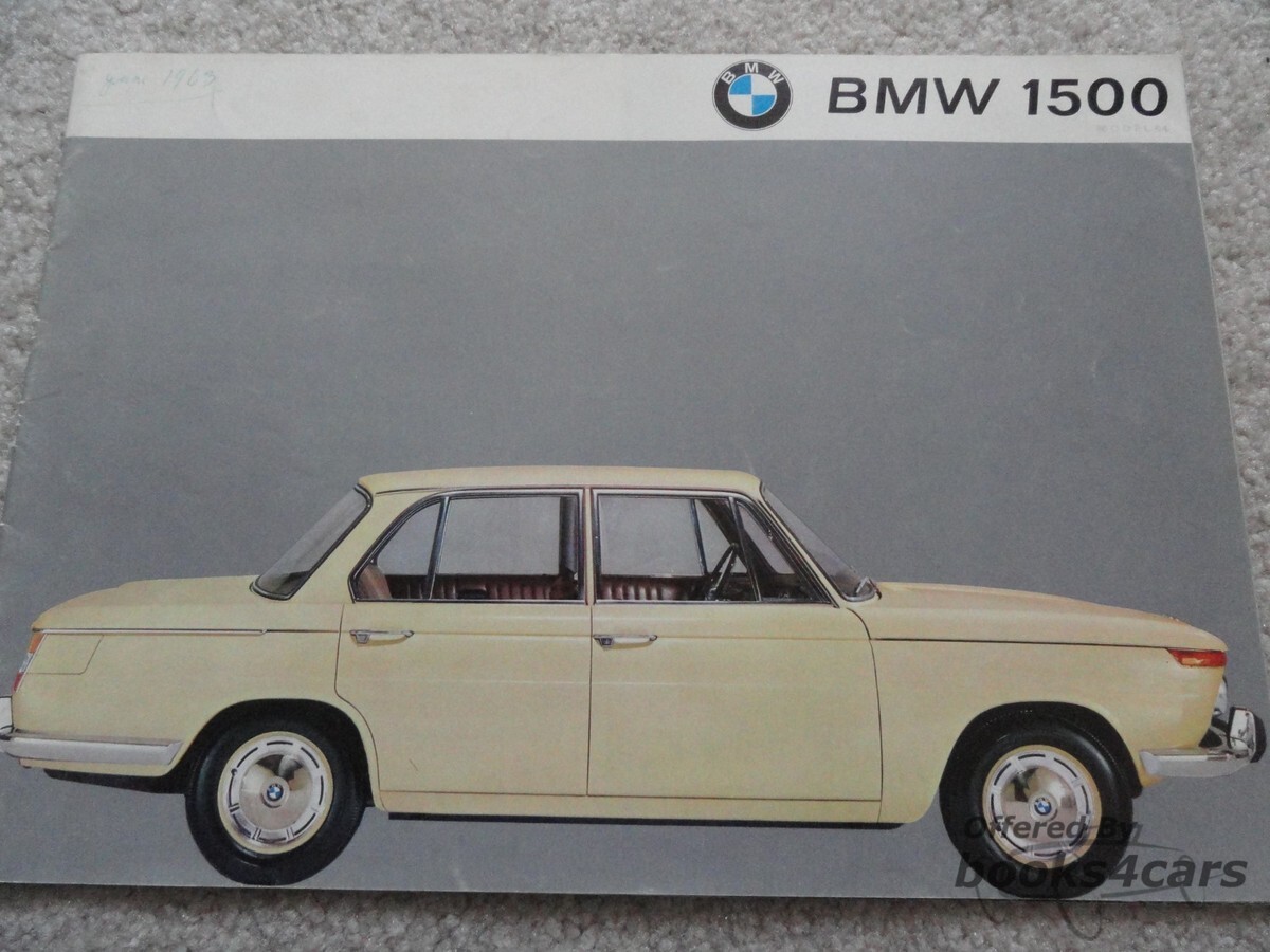 view cover of 1963 BMW 1500 Sales Brochure