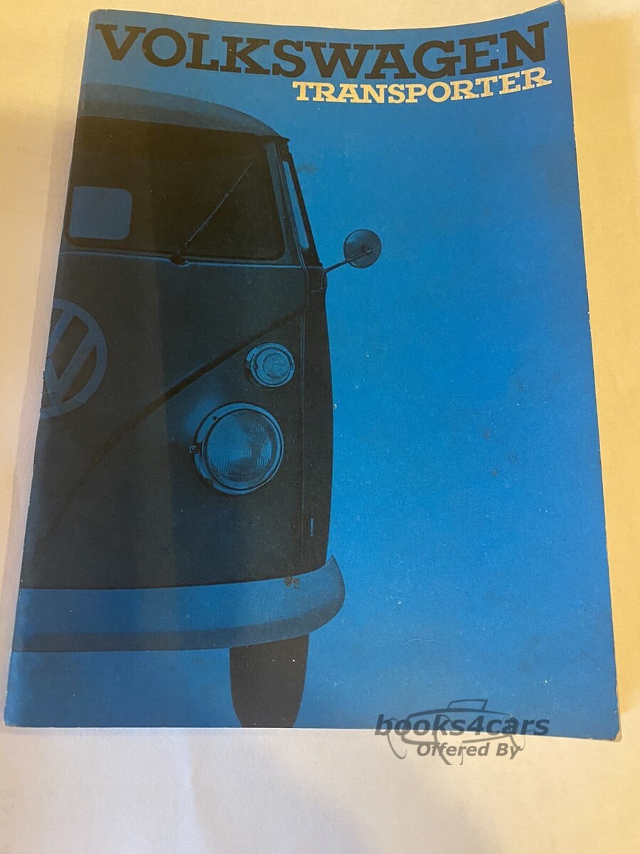 view cover of 1963 Volkswagen Transporter Owners Manual