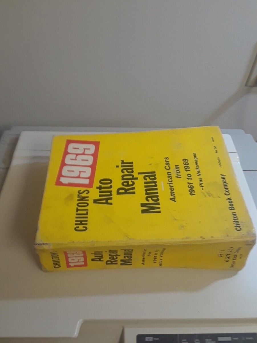 view cover of 1961-1969 Domestic Cars Shop Service Repair Manual by Chilton includes Volkswagen