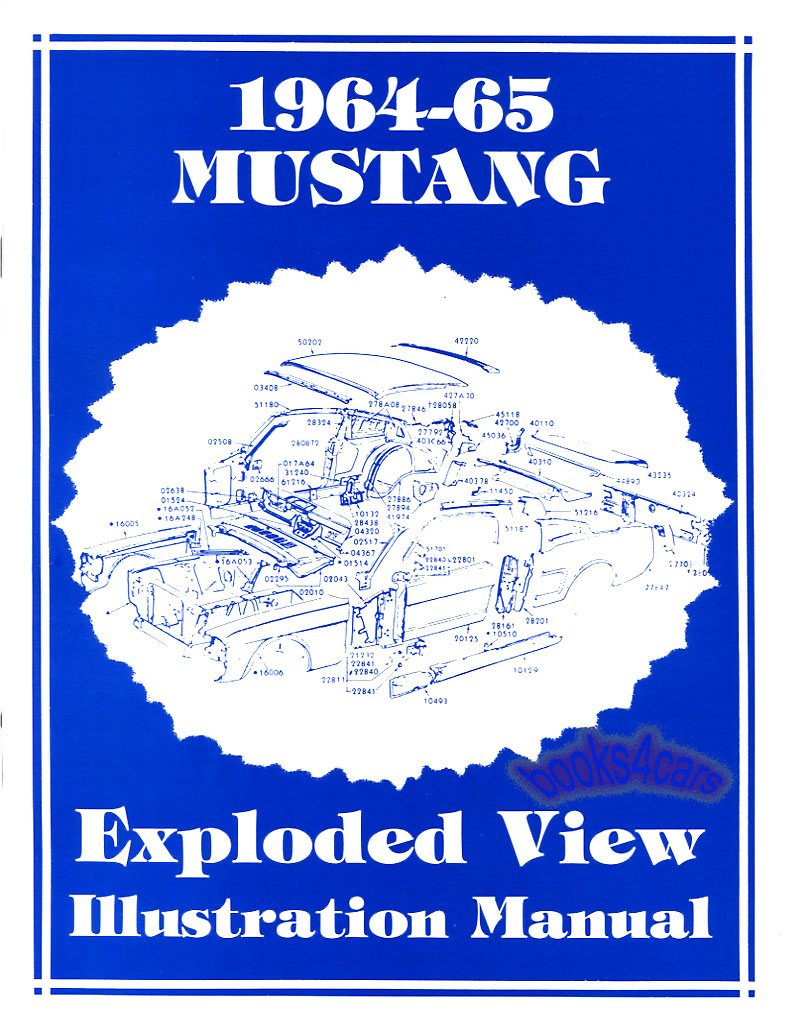view cover of 1964-1965 Ford Mustang exploded View parts illustrations manual