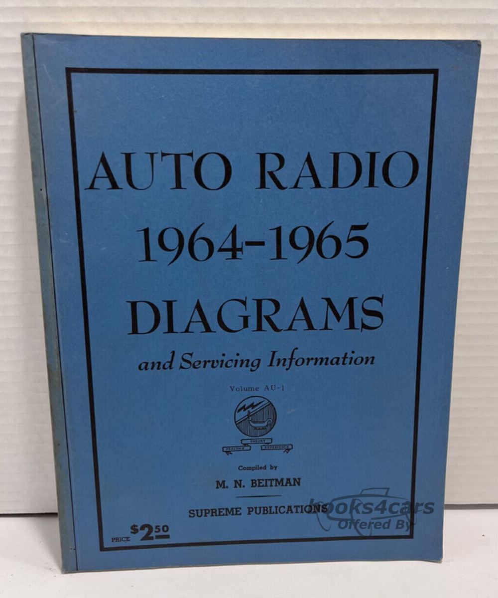 view cover of 1964-1965 Auto Radio Wiring Diagrams and Servicing Information Manual by M.N. Beitman
