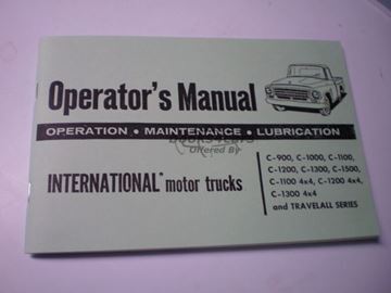 view cover of 1964 C-900 to C-1500 Operators manual