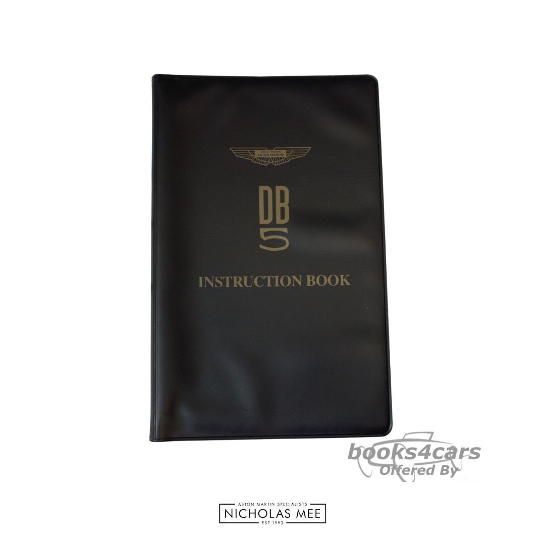 view cover of DB5 Owners Manual by Aston Martin DB 5